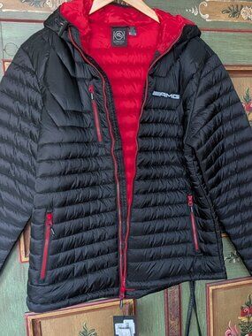 AMG Mens Gravity Hooded Thermal Jacket  Size L - New w. Tags